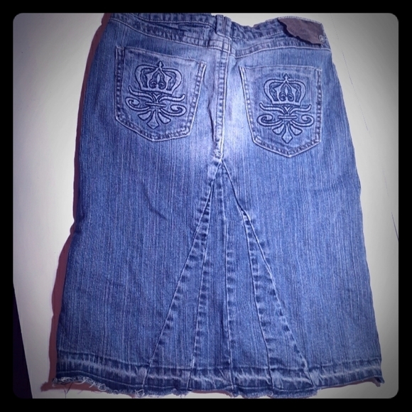 Industrial Cotton denim skirt sz 3 - Picture 1 of 7